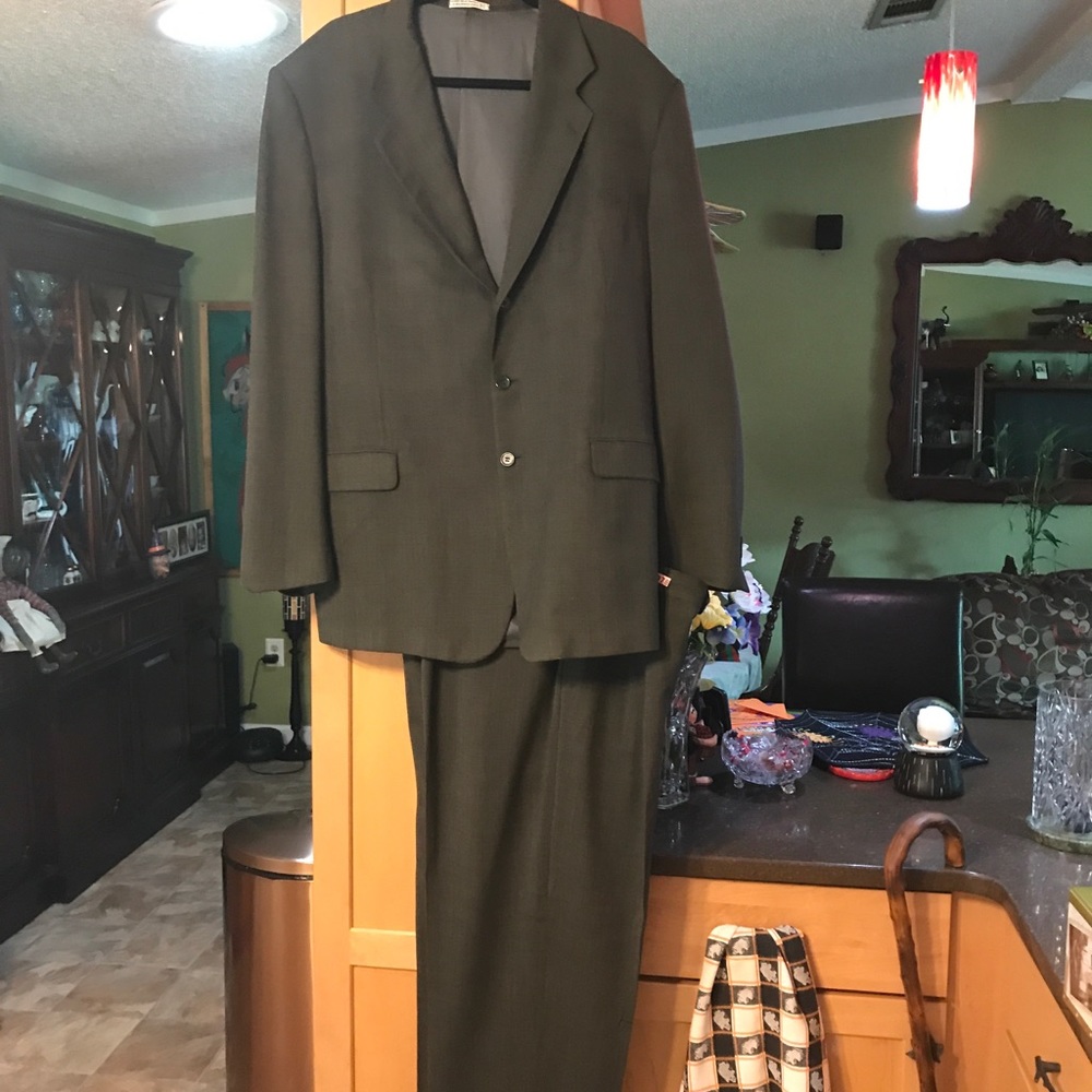 Men’s suit cleaned ready to go